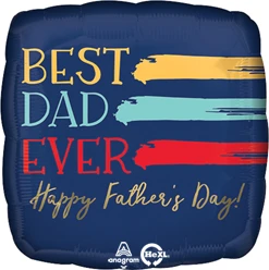 Std Happy Father's Day Painted Best Dad Ever Balloon