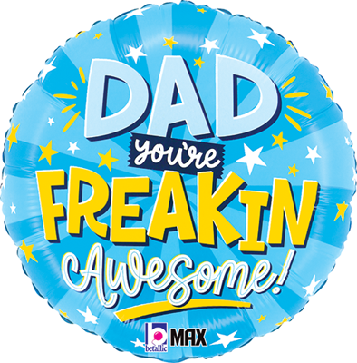 Std Father's Day Freakin Awesome Balloon