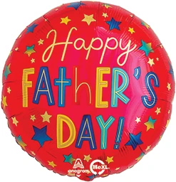 Std Happy Father's Day Stars Balloon