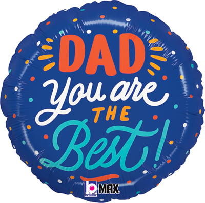 Std Father's Day Bright Banner Balloon