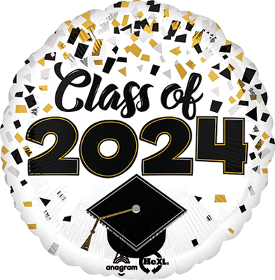 Std Graduation Class 2023 Confetti Balloon