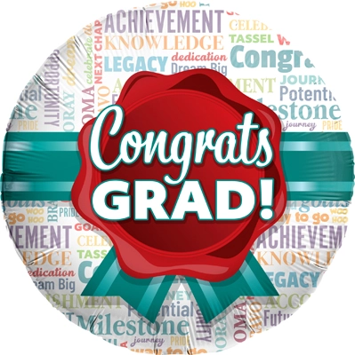 Std Graduation Word Art Balloon