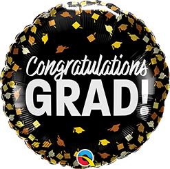 Std Graduation Confetti Caps Balloon