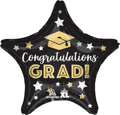 Std Congratulations Grad Star Balloon