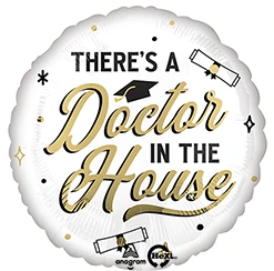 18"  Grad Doctor in the House Balloon