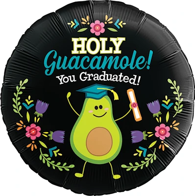 Std. Graduation Holy Guacamole Balloon