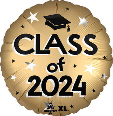 Std Graduation Gold Class of 2023 Balloon