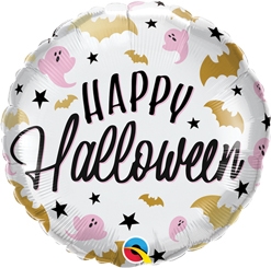 Std Halloween Glam Bats & Ghosts Balloon