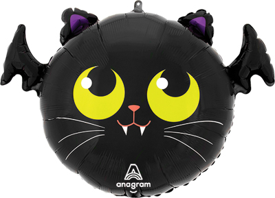 20 Inch Std Shape Halloween Bat Cat Balloon