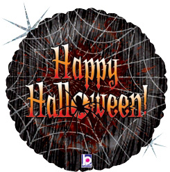 Std Halloween Wicked Web Holographic Balloon