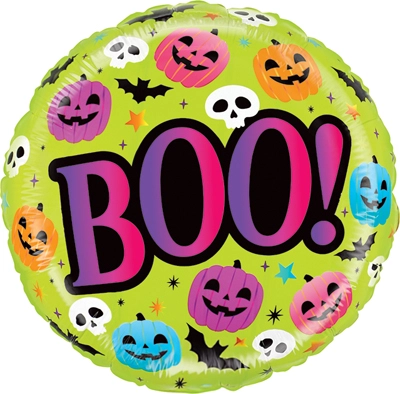 21" Halloween Mighty Bright Boo Balloon