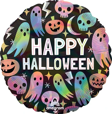 Std Halloween Pastel Iridescent Pastel Balloon