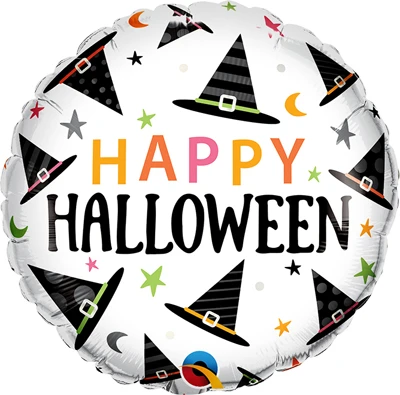 Std Halloween Witches' Hats Pattern Balloon