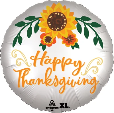 Std Thanksgiving Sunflowers Balloon