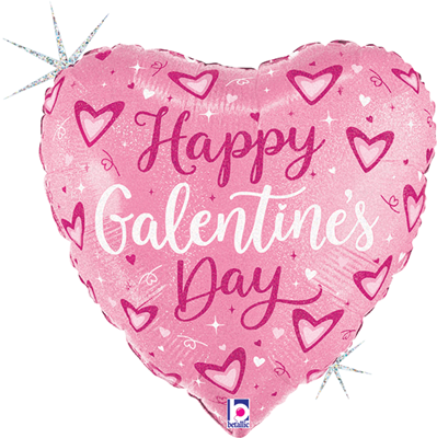 Std Galentine's Day Holographic Balloon