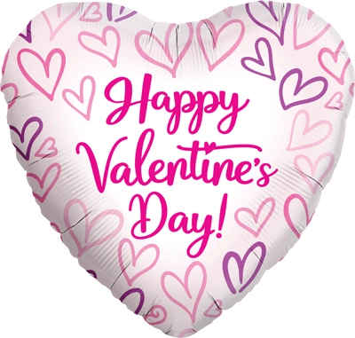 Std Valentine Sketched Hearts