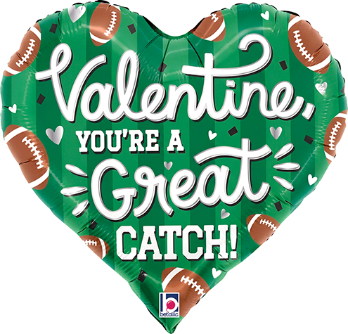 Std Valentine Great Catch Balloon