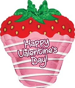 18" Valentine Dipped Strawberry Balloon