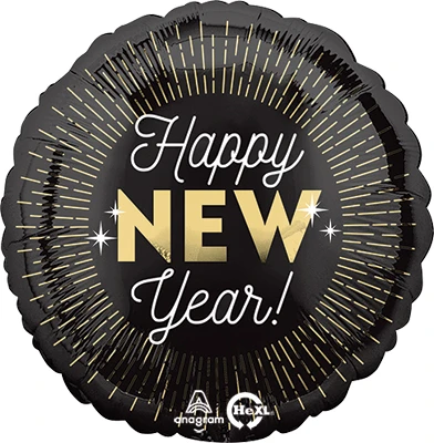 Std New Year Midnight Glam Balloon