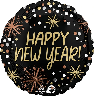 Std New Year Confetti Balloon