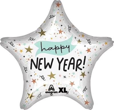 Std 'Noon' Year Star Balloon
