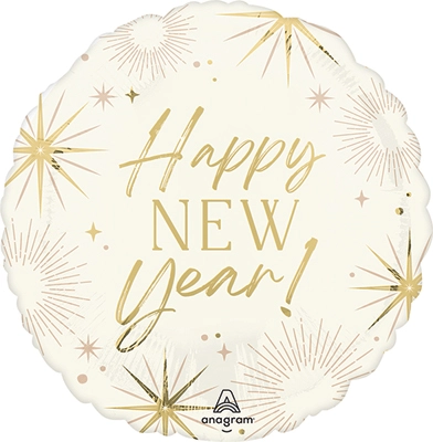 Std New Year Golden Soiree Star Balloon