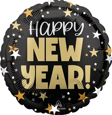 Std New Year Top Hat Bash Balloon