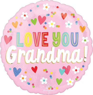 Std Love You Grandma Balloon