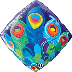 Std Peacock Accent Patterns Balloon