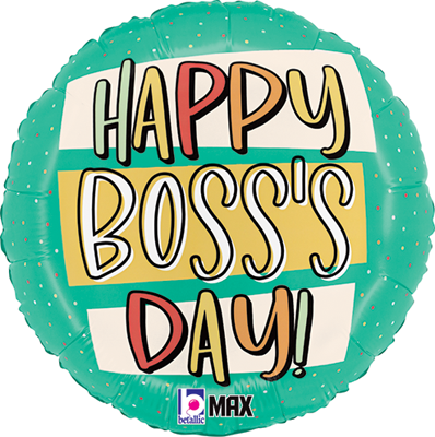 Std. Boss's Day Banner Dots Balloon