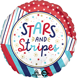 18 Inch Stars & Stripes Balloon