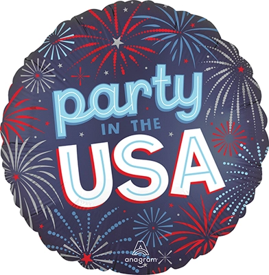 Std USA Patriotic Burst Party in the USA Balloon