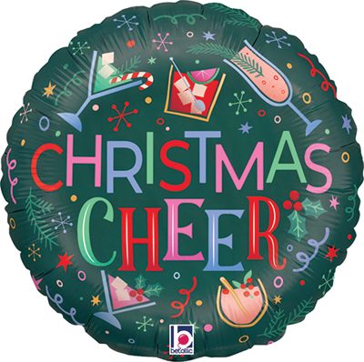 Std Christmas Cheer Cocktails Balloon
