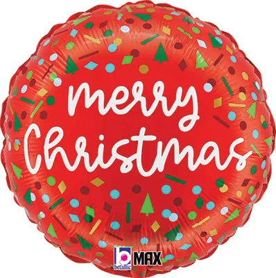 Standard Christmas Confetti Balloon