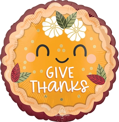 Std Slice of Thanks Balloon