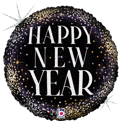 Std New Year Sparkle Balloon