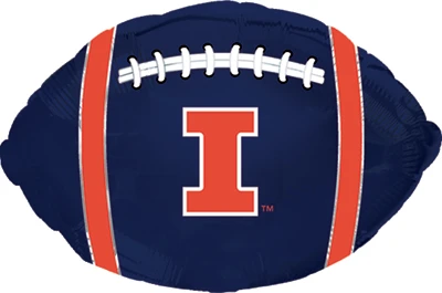 18"   University of Illinois Football Balloon