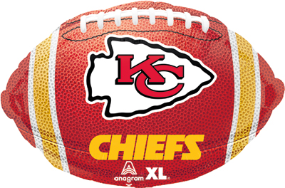 18 Inch NFL Chiefs Football Std Shape Balloon