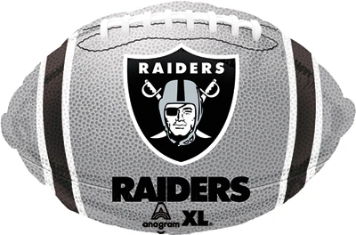18 Inch NFL Las Vegas Raiders Football Balloon