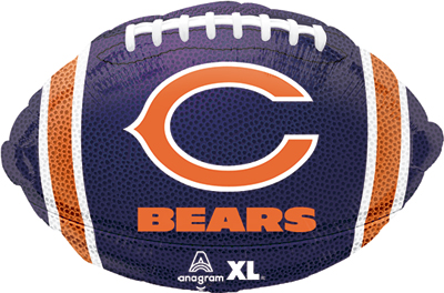 18 Inch NFL Bears Football Std Shape Balloon