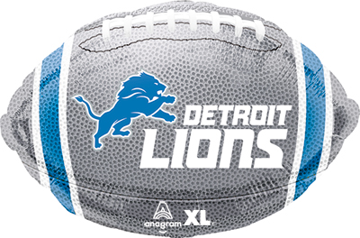 18 Inch NFL Lions Football Std Shape Balloon