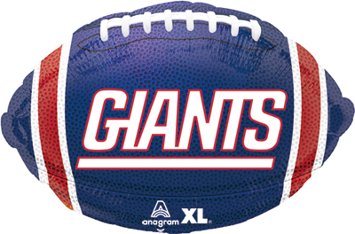 18 Inch NFL Giants Football Std Shape Balloon