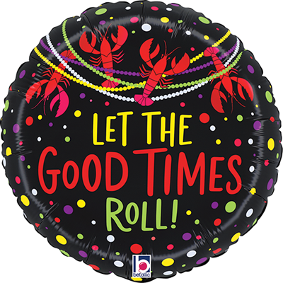 Std Mardi Gras Good Times Roll Balloon