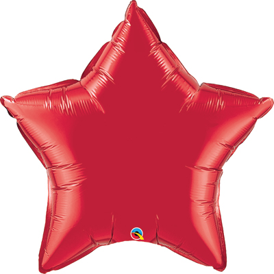 36 Inch Jumbo Red Star Balloon