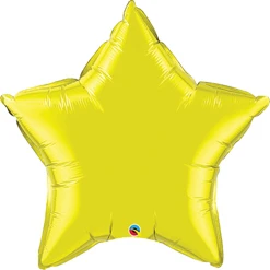 36" Jumbo Yellow Foil Star Balloon