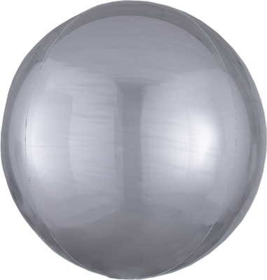 16 Inch Silver Orbz Balloon