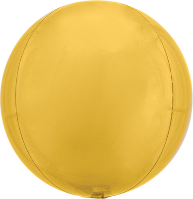 16 Inch Gold Orbz Balloon