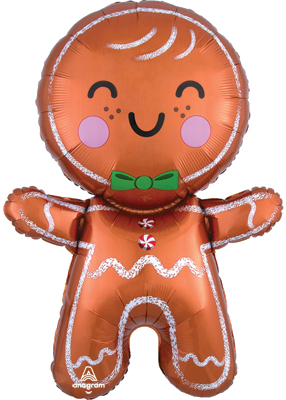 31 Inch Holiday Gingerbread Man Balloon