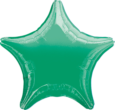 19 Inch Emerald Green Star Balloon