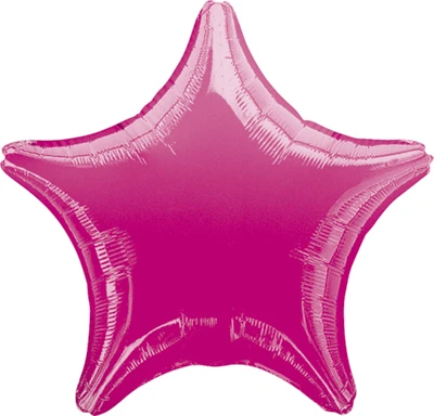 19" Fuchsia Star Balloon